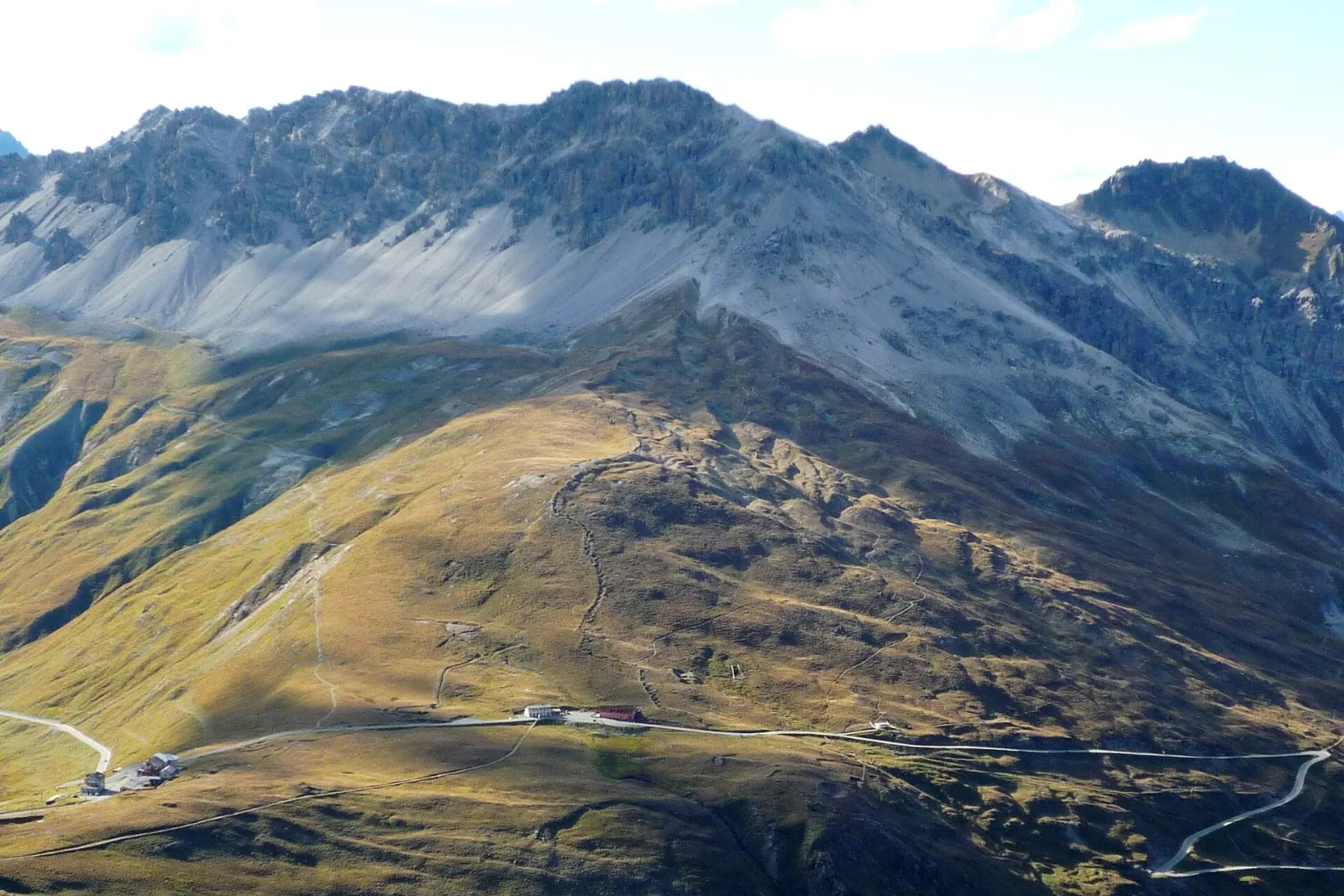 Piz Umbrail above the Umbrail pass road